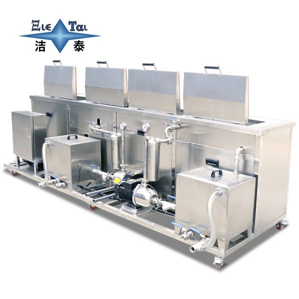 Industrial 4-Slot Cleaning Equipment with Filtration, Dual Rinsing & Drying Function