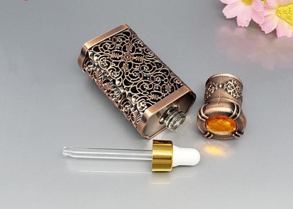 Le parfum en verre décoratif met 10ml en bouteille forment à plat l'aspect à la mode