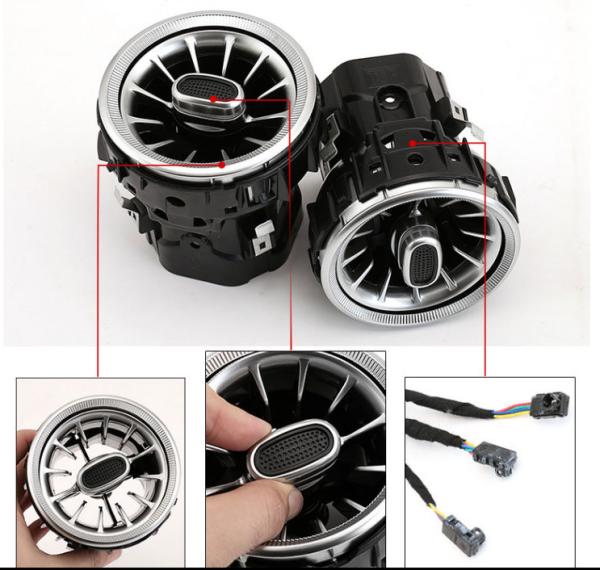 GLC Class 430mm LED Air Vent , 64 Colors Mercedes Interior Lights