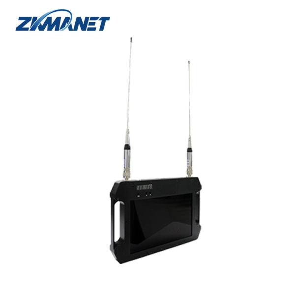 Sortie VGA FHD avec batterie et affichage LCD Double antenne AES256 3-32Mbps Débit de données Récepteur vidéo Cofdm