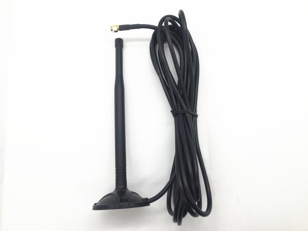 2 DBi Gain Screw Mount Base 4G LTE Antenna RG 58 Cable With SMA Male