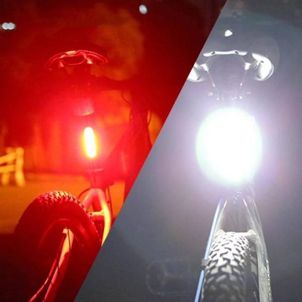 USB Rechargeable Bicycle Tail Comet LED Lamp for ABS PC Mounting Placement Seatpost