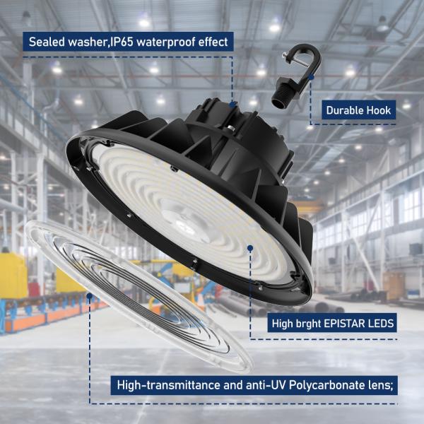 150LM/W LED UFO High Bay Light 100W-240W IP65 for Warehouse