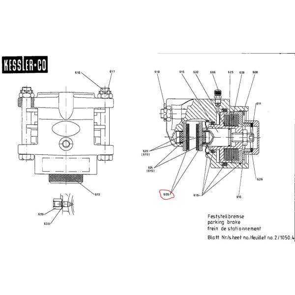 923976.5359 Handbrake Pad Kalmar Reach Stacker Parts