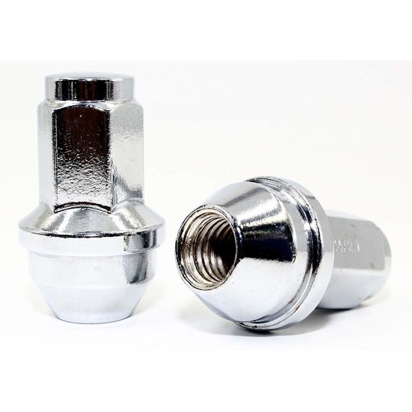 2 Inch Chrome Large Acorn Seat Lug Nuts Carbon Steel For Ford F-150 Expedition