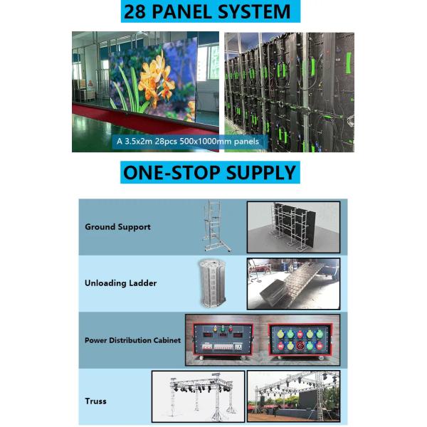 4mx3m P3.91mm DJ Booth LED Screen Panel For Stage Rental Activity