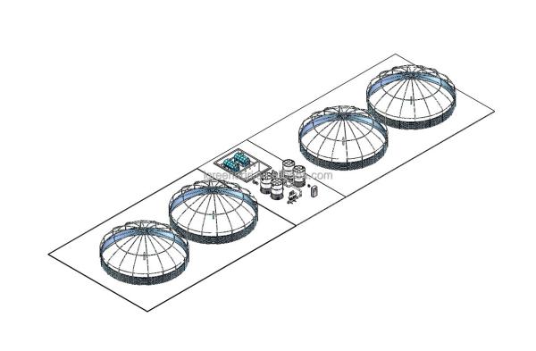 PVC Tarpaulin Ras Recirculating Aquaculture System With Automatic Feeding