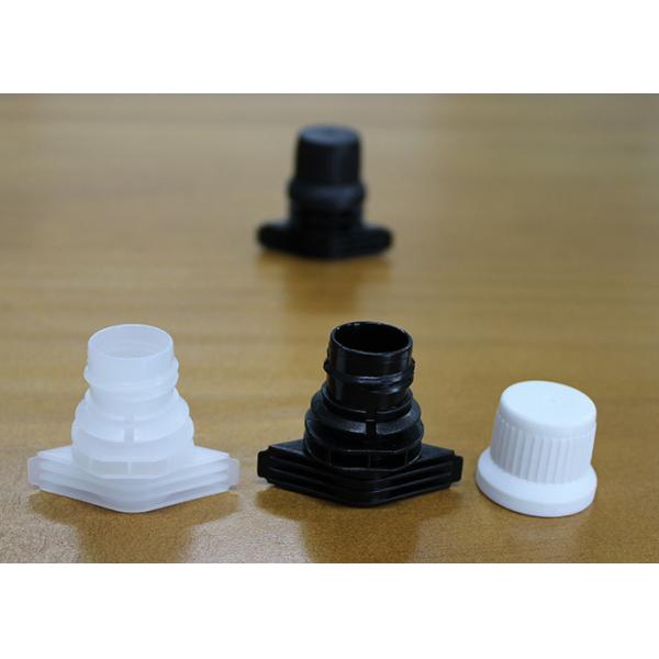 Anti Theft Plastic Screw Spout Caps Packaging On Self Stand Up Bags