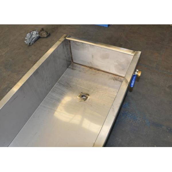 Охлажденная вода длины 2м - нержавеющая сталь ванны для пластмассы повторно используя оборудование