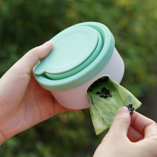 Outdoor Travel Dog Feeder 3 in 1 Collapsible Pet Water Bowl with Lid and Foldable Design
