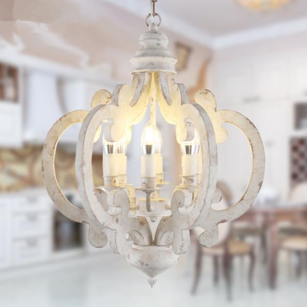 Wood circle chandelier dining room Lights Fixtures (WH-CI-59)