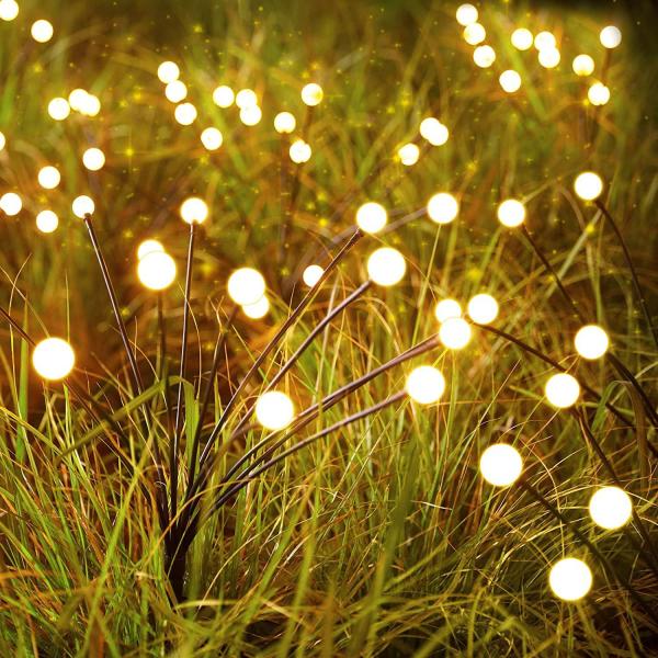 360° Beam Angle Solar Garden Lights LED Firefly Lights for Yard Garden Decor Patio Xma