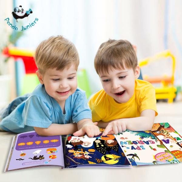Eu espio o livro animal do esconde-esconde, melhoro brinquedos educacionais adiantados do foco