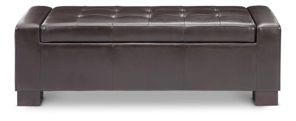 leather folding  wood shoe box storage ottoman bed end bench seating