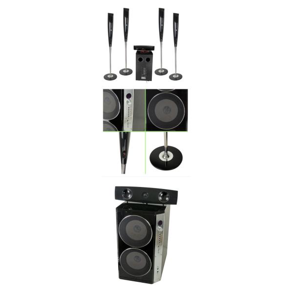 5.1 Luxury Column Wireless Home Cinema Speaker Remote Optical Input