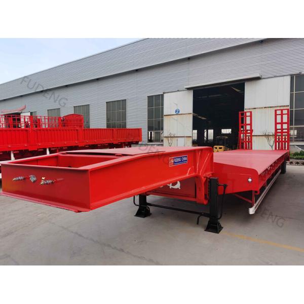 Welding Transport Q345B 13M 70T Low Loader Semi Trailer