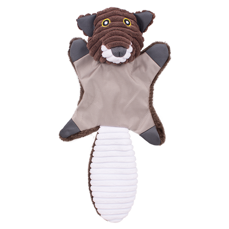 Игрушки собаки плюша Pl краткости бурого медведя жевания с Squeakers