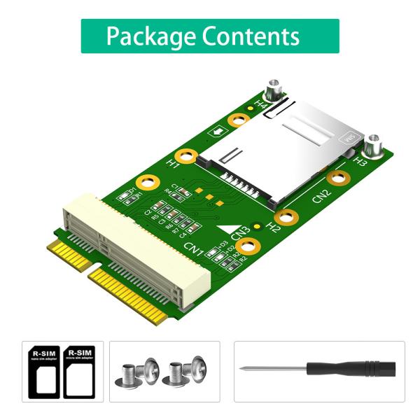 Полный размер USB Mini PCI-E SIM-карты адаптер настройки