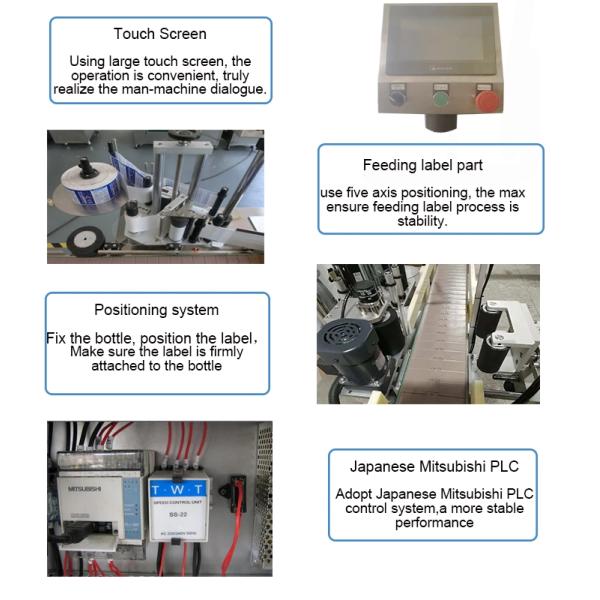 Машина для прикрепления этикеток бутылки дезинфицирующего средства 35m/Min руки медицины