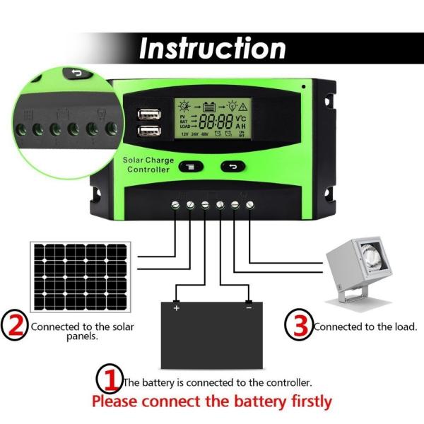 PWM Solar Panel Protection Solar Charger Charge Controller