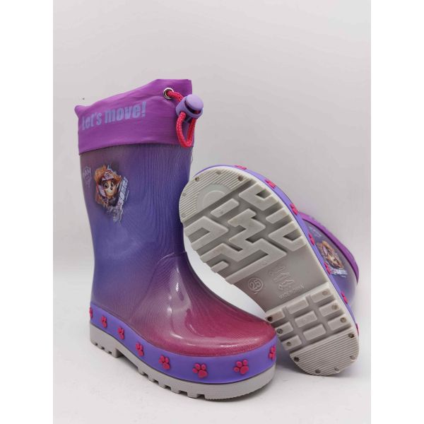 Chaussures de pluie en PVC pour enfants avec doublure amovible style Wellington Chelsea