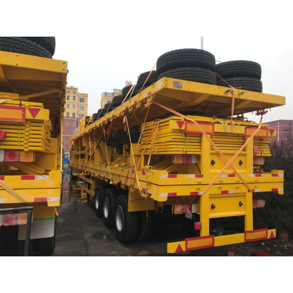 3 Axles Heavy Duty Sidewall Semi Truck Trailers For Cargo Transport
