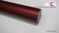 7.5 Mil espessura Matte PPF Film Roll Ghost Chrome Romanee Vermelho