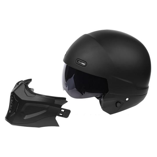 Vintage Full Face DOT Approved Motorcycle Helmet and Respirator with Customized Logo