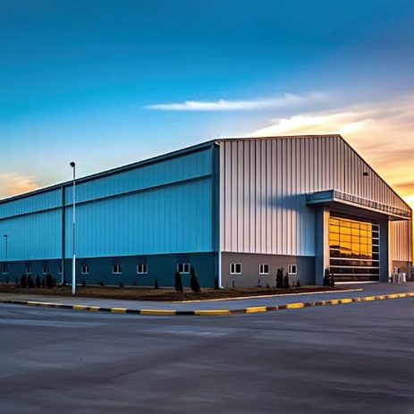 Bolt Assemble Prefab Steel Structure Workshop Warehouse With Sandwich Panel