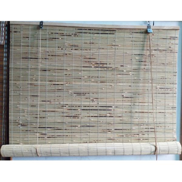 Natural Tiger Skin 1.6x3.1m 2.1x3.1m Bamboo Roller Blinds