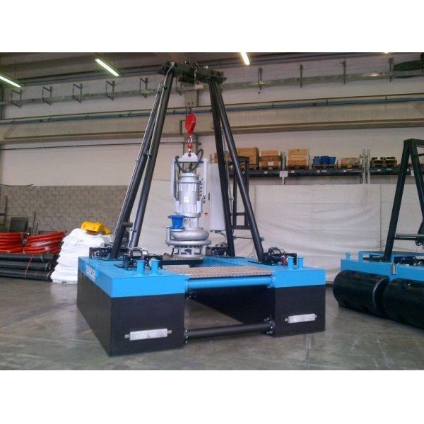 800m Discharging Distance Sand Dredging Pontoon 30m Dredging Depth 50cm Draught