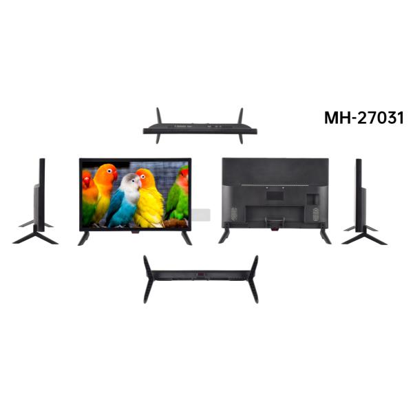 Téléviseur LED haute définition de 27 pouces DC 12V support USB pour salle de réunion