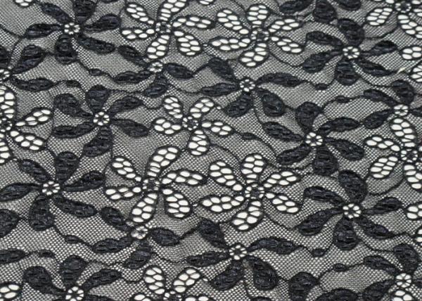 Shrink-Resistant Elastic Lace Fabric ,90% Nylon 10% Spandex Fabric CY-LW0795