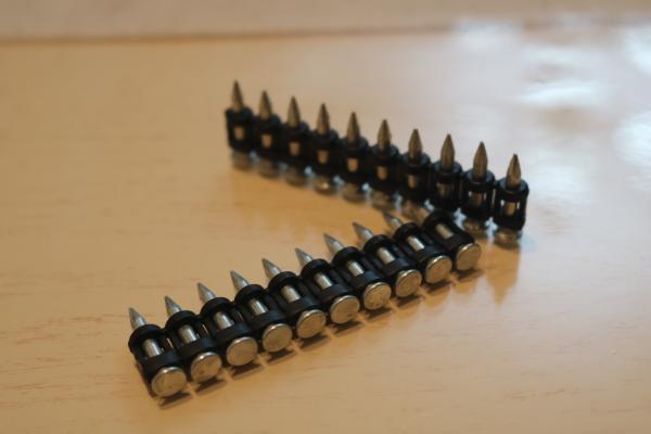 Galv Concrete Nail Pins Black Strip Gas Tool Drive Pins 16-38 Mm Length