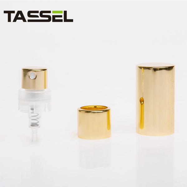 Press Series Crimp Spray Pump Non Spill Airless Makeup Pump PP - Aluminium