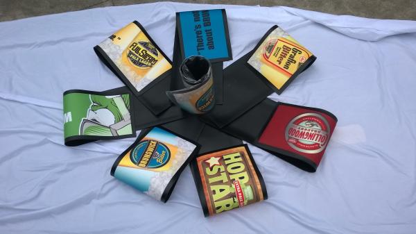 Custom Make Non-woven Fabrics Beer Mat / Bar Spill Mat With Logo Heat Transfer Printing
