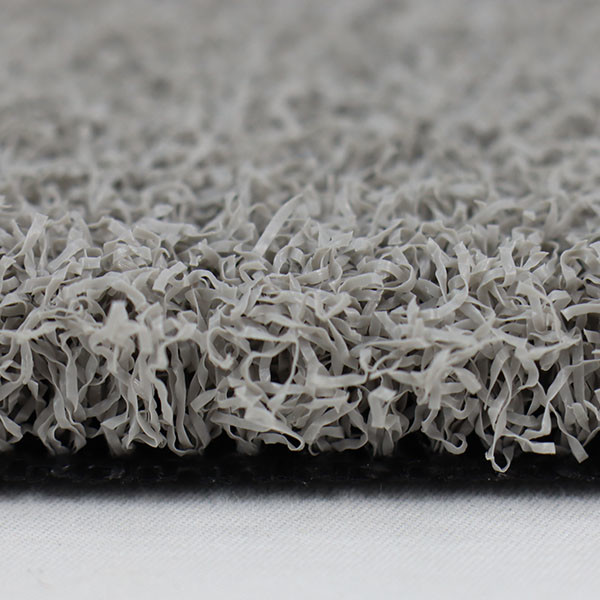Black And Grey Color Golf Artificial Grass 266 Stitches Per Metre High Density For Putting Green