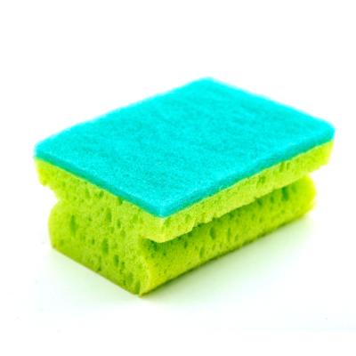 High Absorption Dish Wash Scrubber Colorful Customize Safety Material