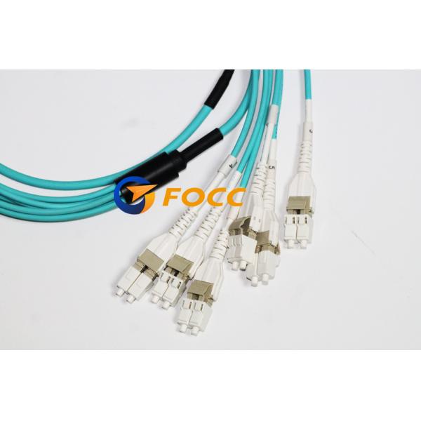 50/125μm OM3 Fiber MTP Fanout Cable 1x12 Fiber MTP to 12 LC