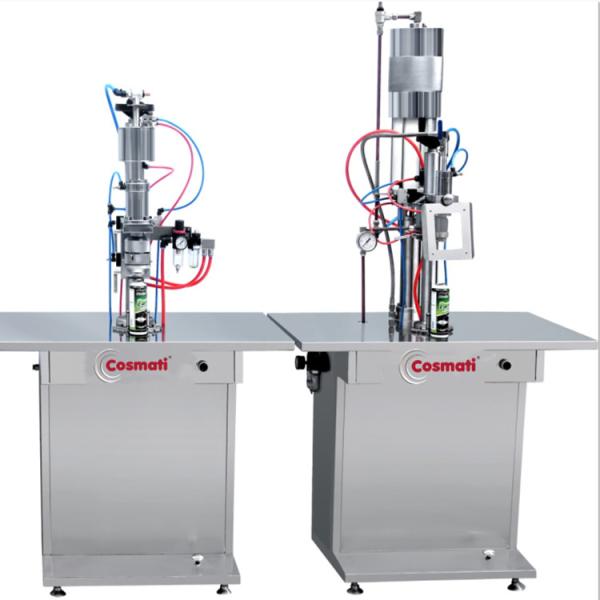 Semi automatic aerosol gas Air freshener filling body spray cans filling machines