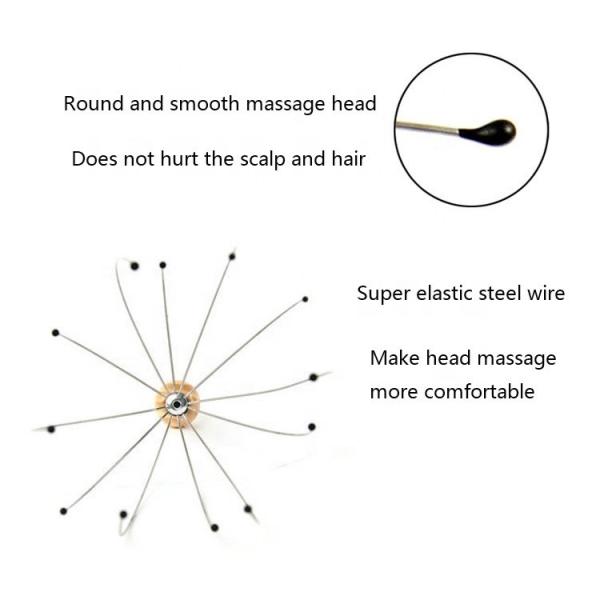Multi Functional Handheld Scalp Head Massager Stainless Steel Manual Scalp Massager Claw