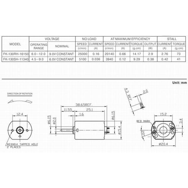 мотор почищенный щеткой углеродом 3В/6В/12В мотора ДК Микро 20мм для игрушки модели замка