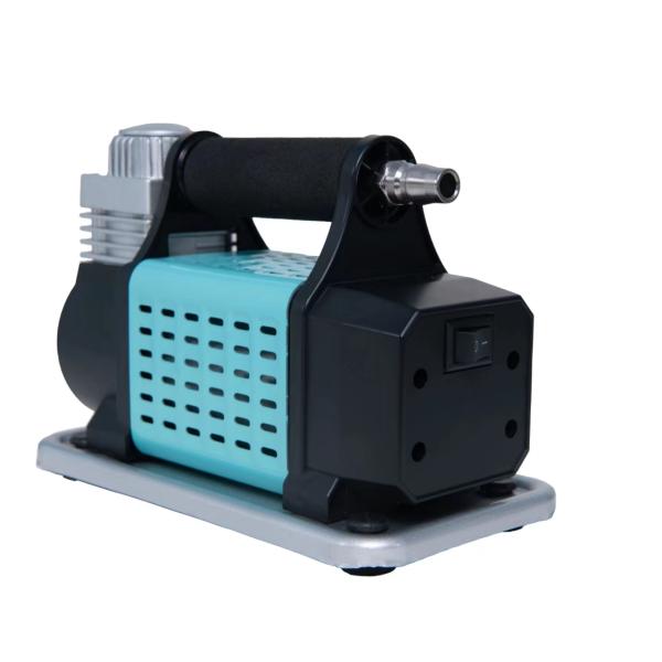 Металлический одноцилиндровый портативный автомобильный воздушный компрессор DC12V с металлическим давлителем