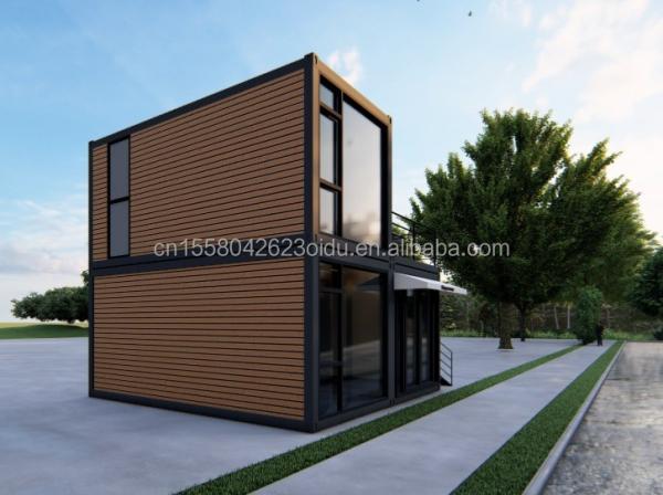 Outdoor Living Room Tiny Homes Luxury Two-Story Modern Prefab Steel Villa Modular Prefabricated Shipping Container House