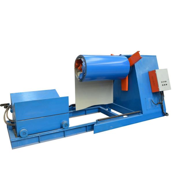 5 Tons hydraulic decoiler machine with coil car Cable Tray Roll Forming Machine