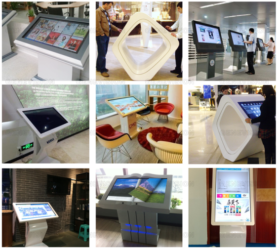 Игрок объявления 43 цифров дюйма крытый/ультракрасная полная реклама торгового центра киоска касания ПК экрана двойника Хд