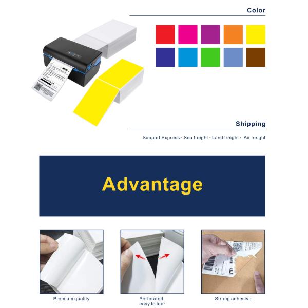 Стикер ярлыка Fanfold