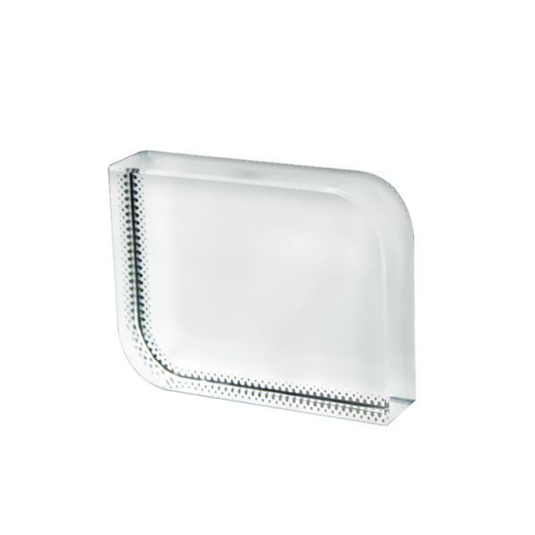 ZELOYAUT Small Shield 6x8cm Sublimation Crystal Trophy Blanks, Glass Plate