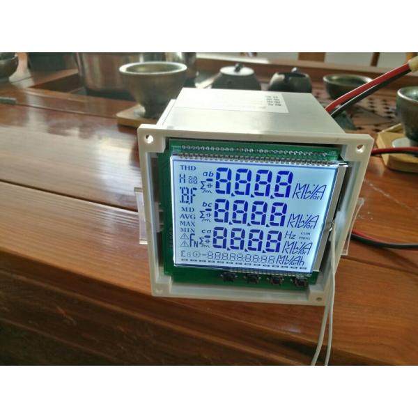 Display LCD industrial STN monocromático Medición de energía Display de segmento de LCD personalizado