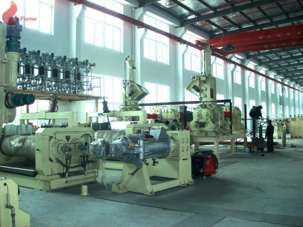Artificial leather PVC Calender Machine High Precision / 4 roll calendering machine